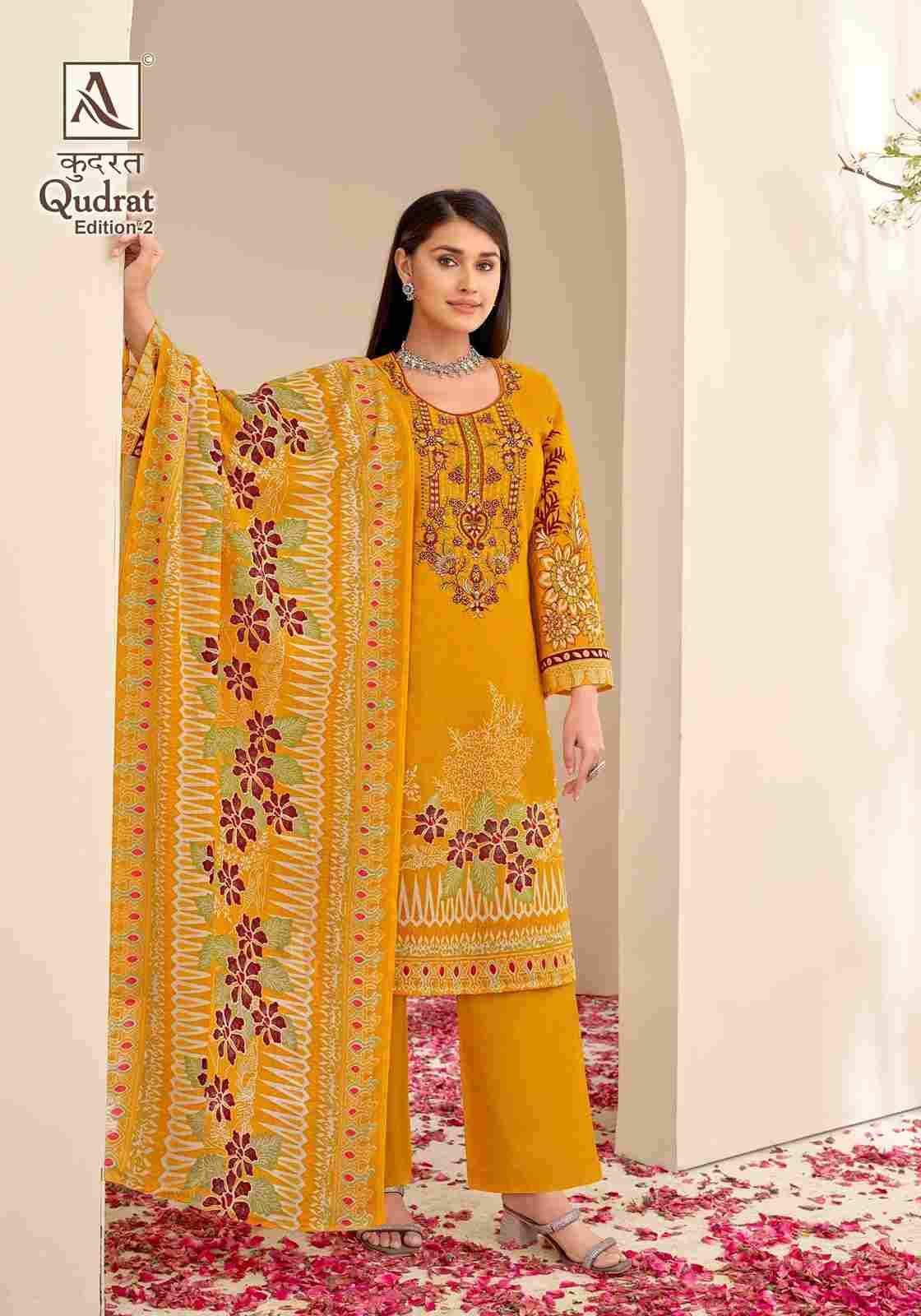 Qudrat Vol-2 By Alok Suit 1503-001 To 1503-008 Series Indian Traditional Wear Collection Beautiful Stylish Fancy Colorful Party Wear & Wear Cambric Cotton Dress At Wholesale Price