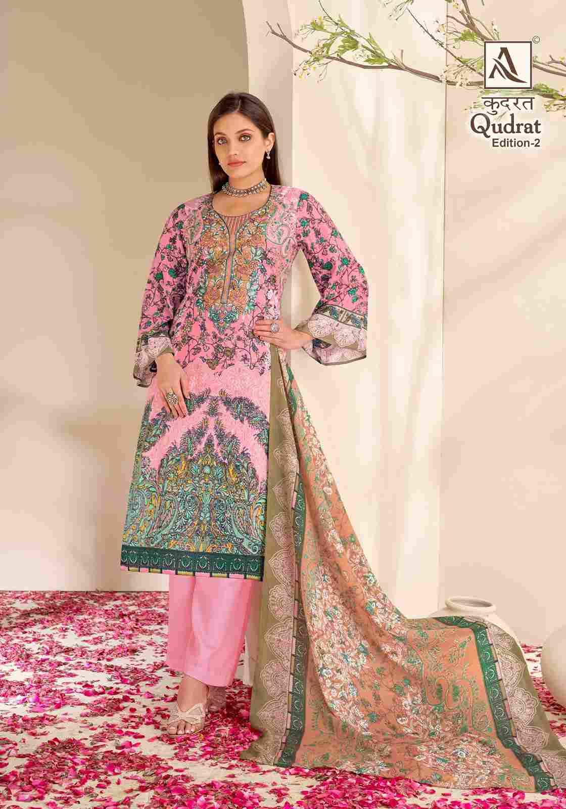 Qudrat Vol-2 By Alok Suit 1503-001 To 1503-008 Series Indian Traditional Wear Collection Beautiful Stylish Fancy Colorful Party Wear & Wear Cambric Cotton Dress At Wholesale Price