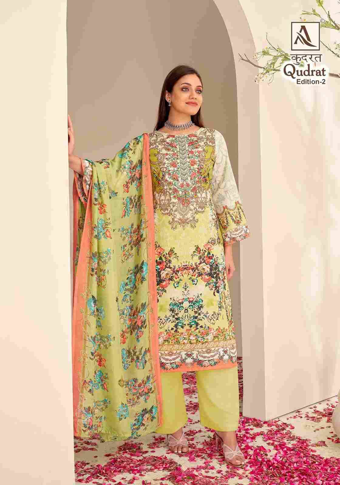 Qudrat Vol-2 By Alok Suit 1503-001 To 1503-008 Series Indian Traditional Wear Collection Beautiful Stylish Fancy Colorful Party Wear & Wear Cambric Cotton Dress At Wholesale Price