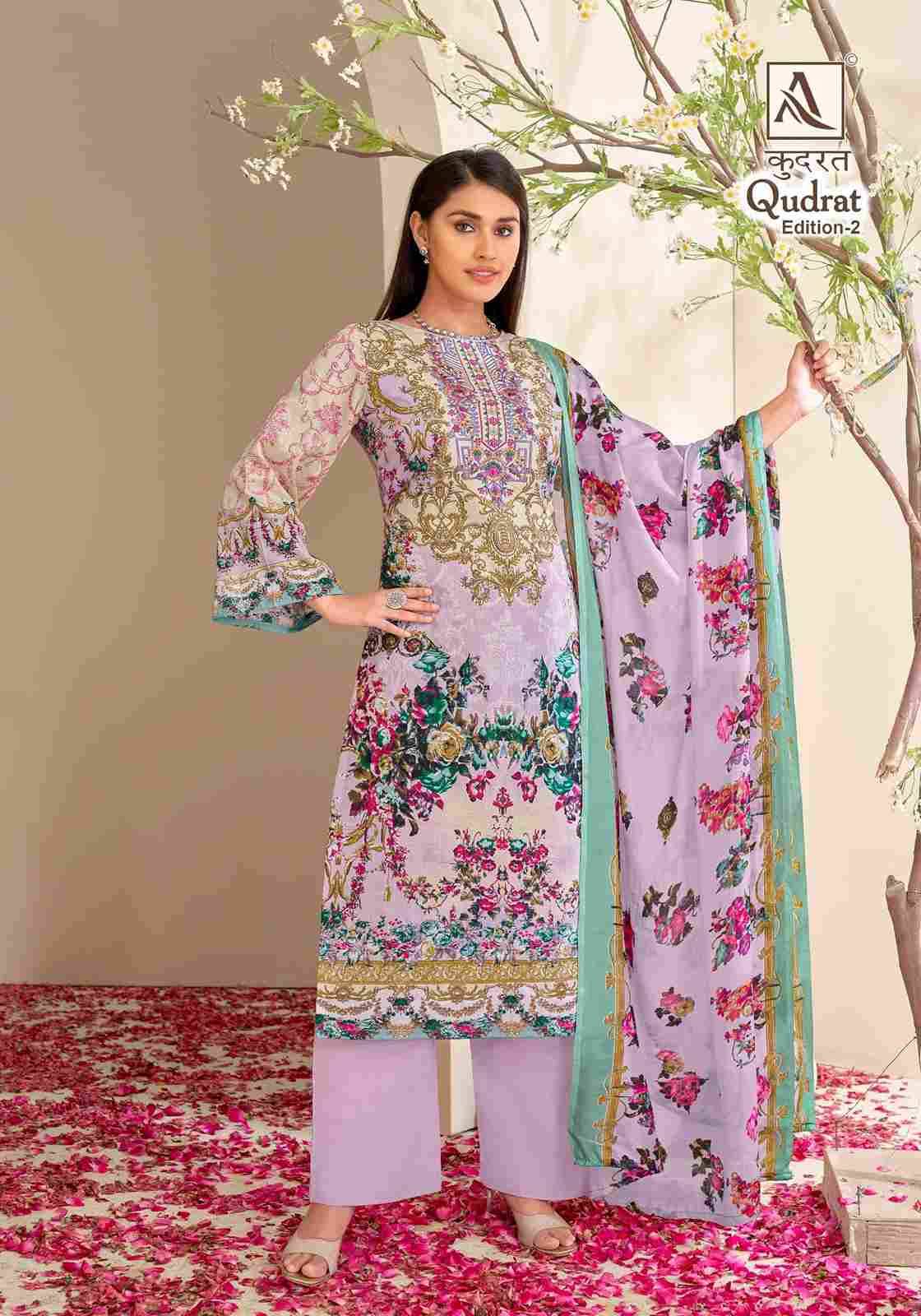 Qudrat Vol-2 By Alok Suit 1503-001 To 1503-008 Series Indian Traditional Wear Collection Beautiful Stylish Fancy Colorful Party Wear & Wear Cambric Cotton Dress At Wholesale Price