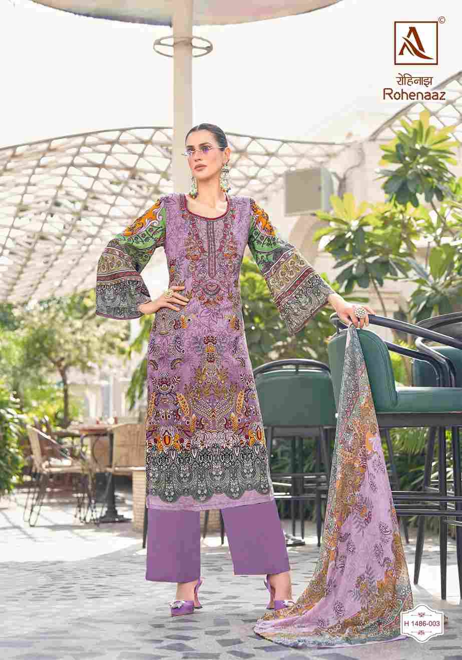 Rohenaaz By Alok Suit 1486-001 To 1486-008 Series Indian Traditional Wear Collection Beautiful Stylish Fancy Colorful Party Wear & Wear Cambric Cotton Dress At Wholesale Price