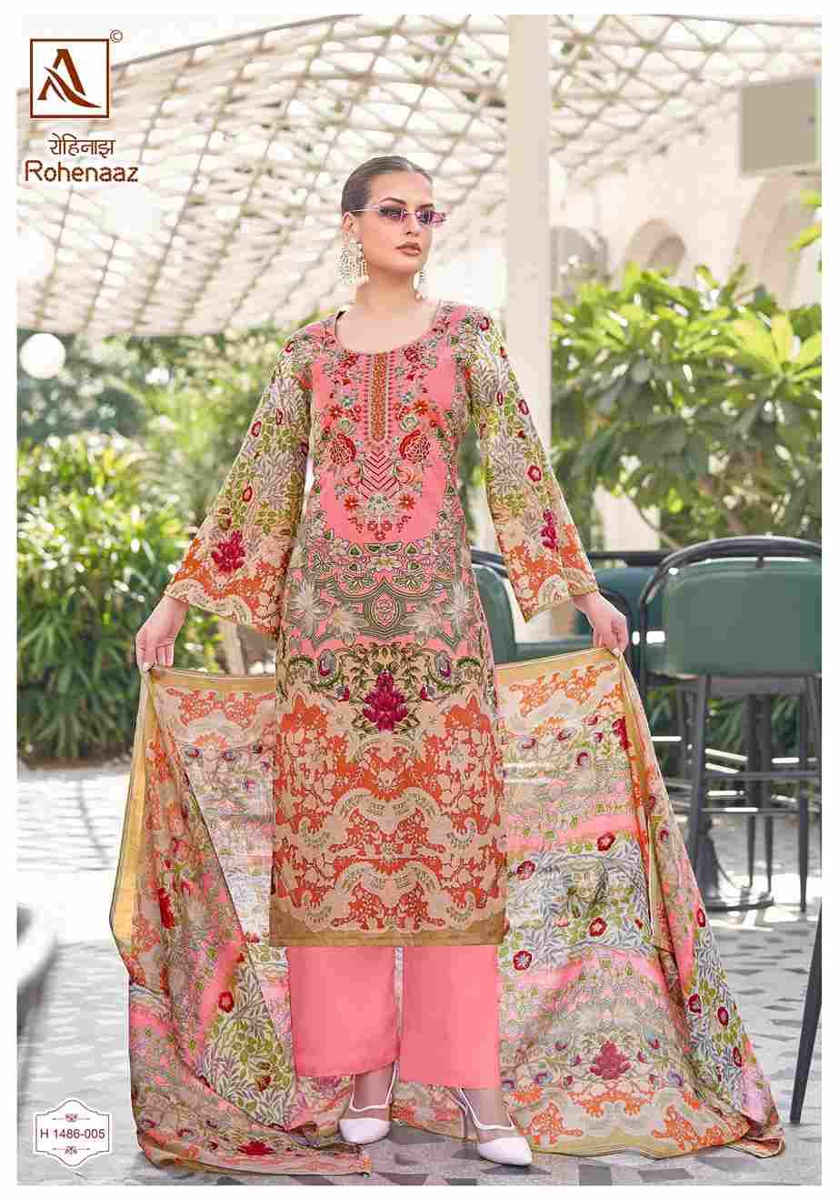 Rohenaaz By Alok Suit 1486-001 To 1486-008 Series Indian Traditional Wear Collection Beautiful Stylish Fancy Colorful Party Wear & Wear Cambric Cotton Dress At Wholesale Price