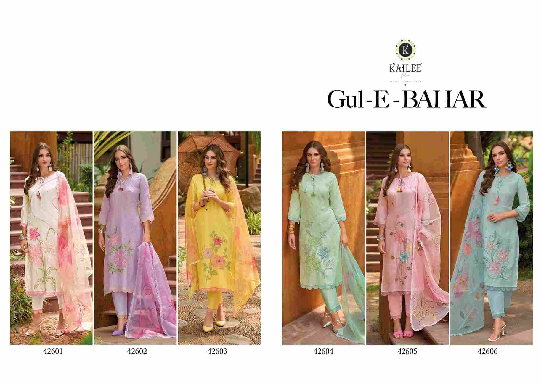 Gul-E-Bahar By Kailee 42601 To 42606 Series Festive Suits Beautiful Fancy Colorful Stylish Party Wear & Occasional Wear Pure Cotton Print Dresses At Wholesale Price