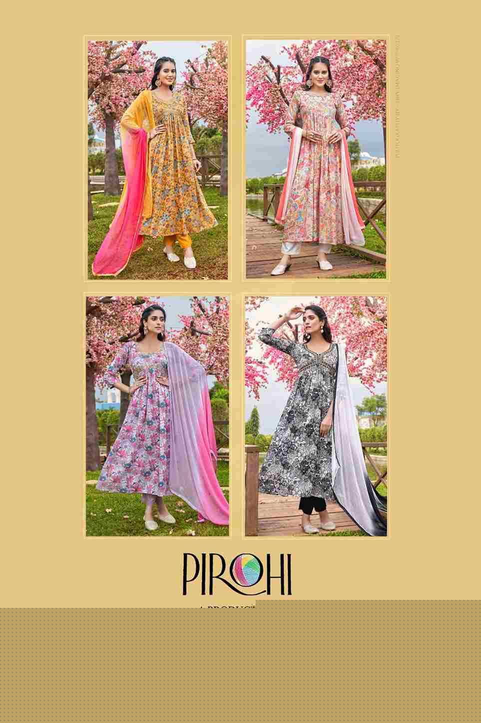 Heeriye By Pirohi 1001 To 1004 Series Festive Suits Beautiful Fancy Colorful Stylish Party Wear & Occasional Wear Mal Cotton Print Dresses At Wholesale Price