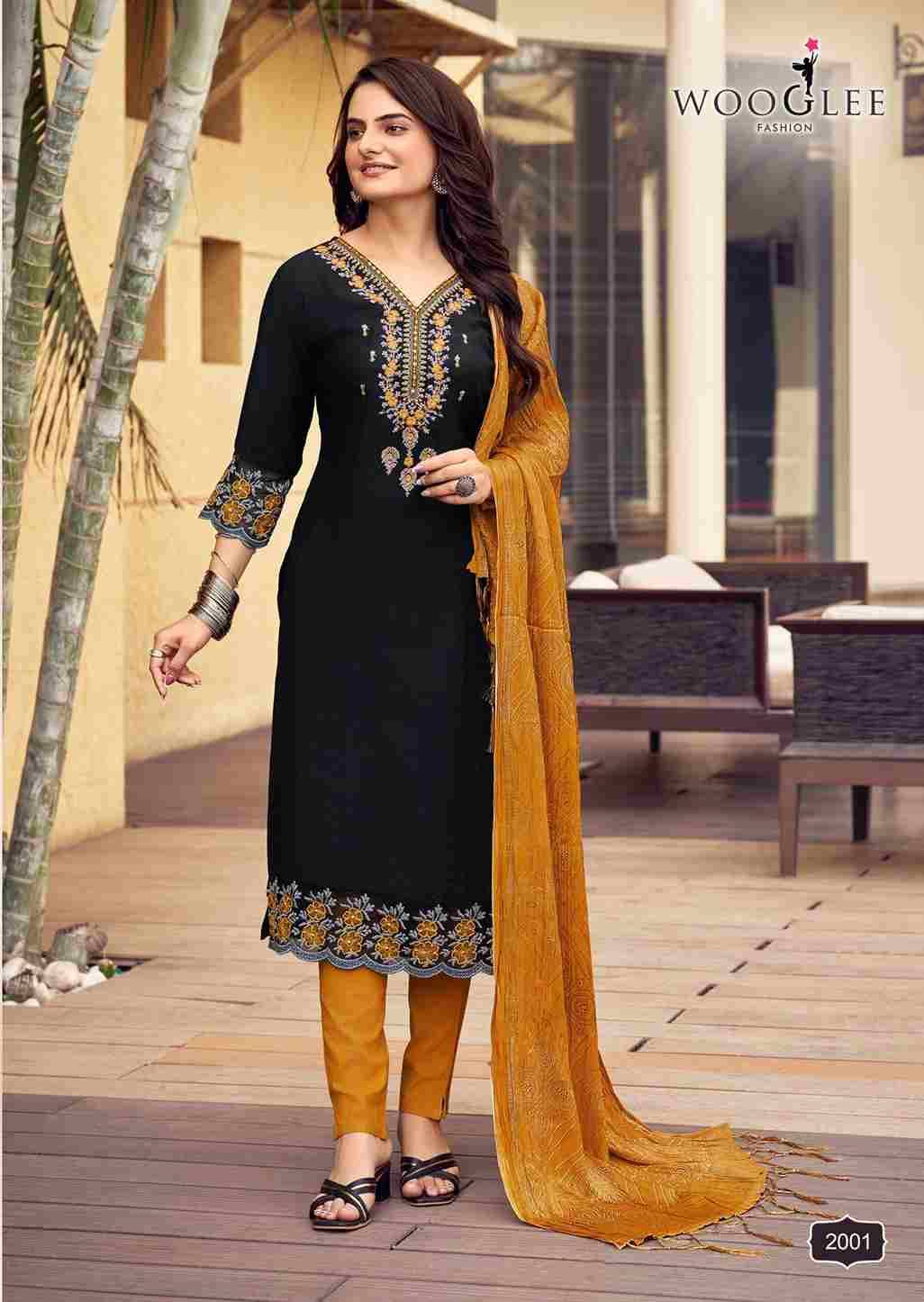 Sagaai By Wooglee 2001 To 2006 Series Festive Suits Beautiful Fancy Colorful Stylish Party Wear & Occasional Wear Viscose Dresses At Wholesale Price