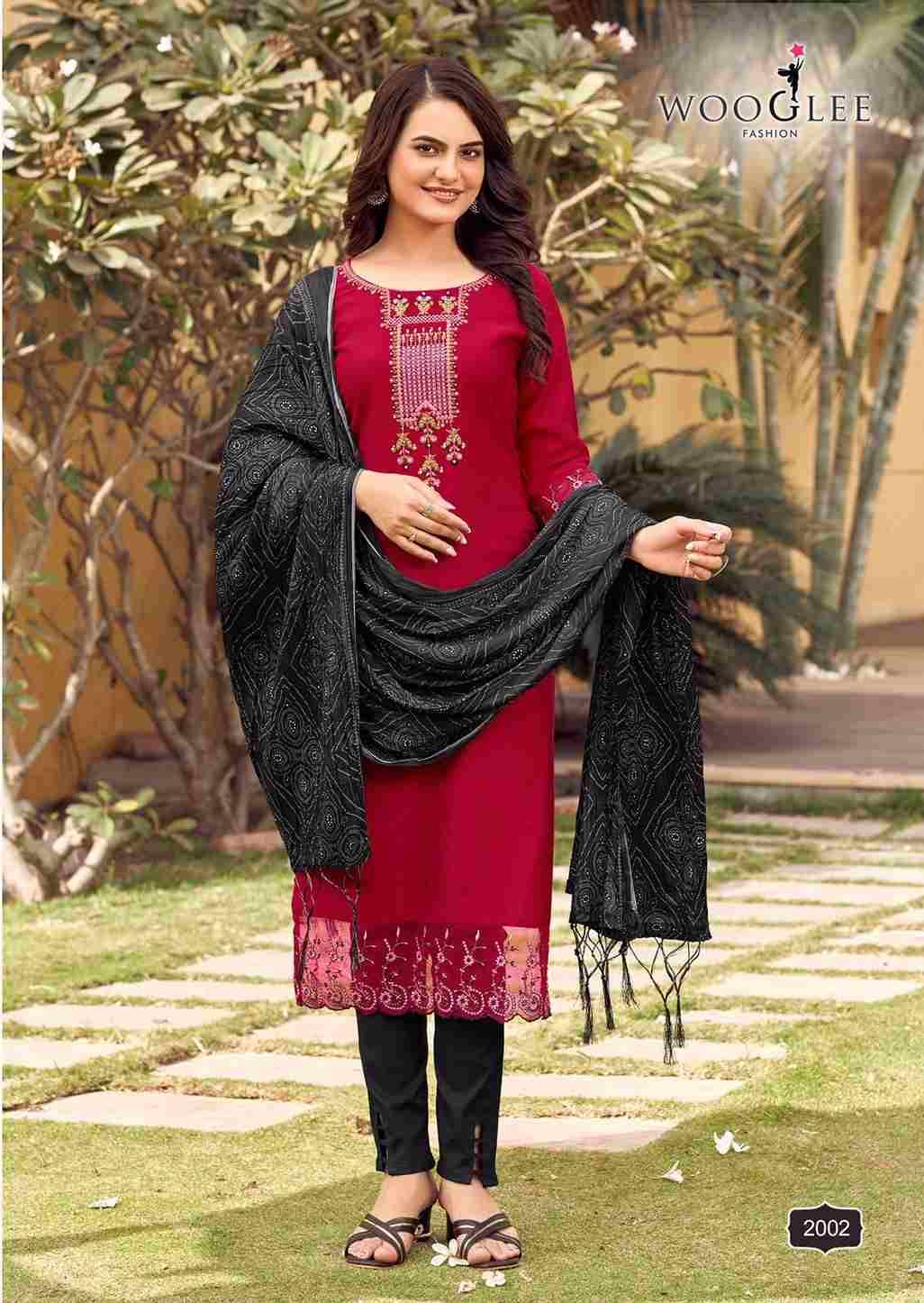 Sagaai By Wooglee 2001 To 2006 Series Festive Suits Beautiful Fancy Colorful Stylish Party Wear & Occasional Wear Viscose Dresses At Wholesale Price