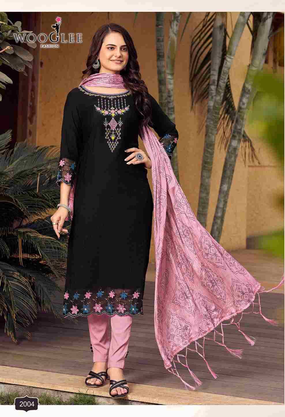 Sagaai By Wooglee 2001 To 2006 Series Festive Suits Beautiful Fancy Colorful Stylish Party Wear & Occasional Wear Viscose Dresses At Wholesale Price