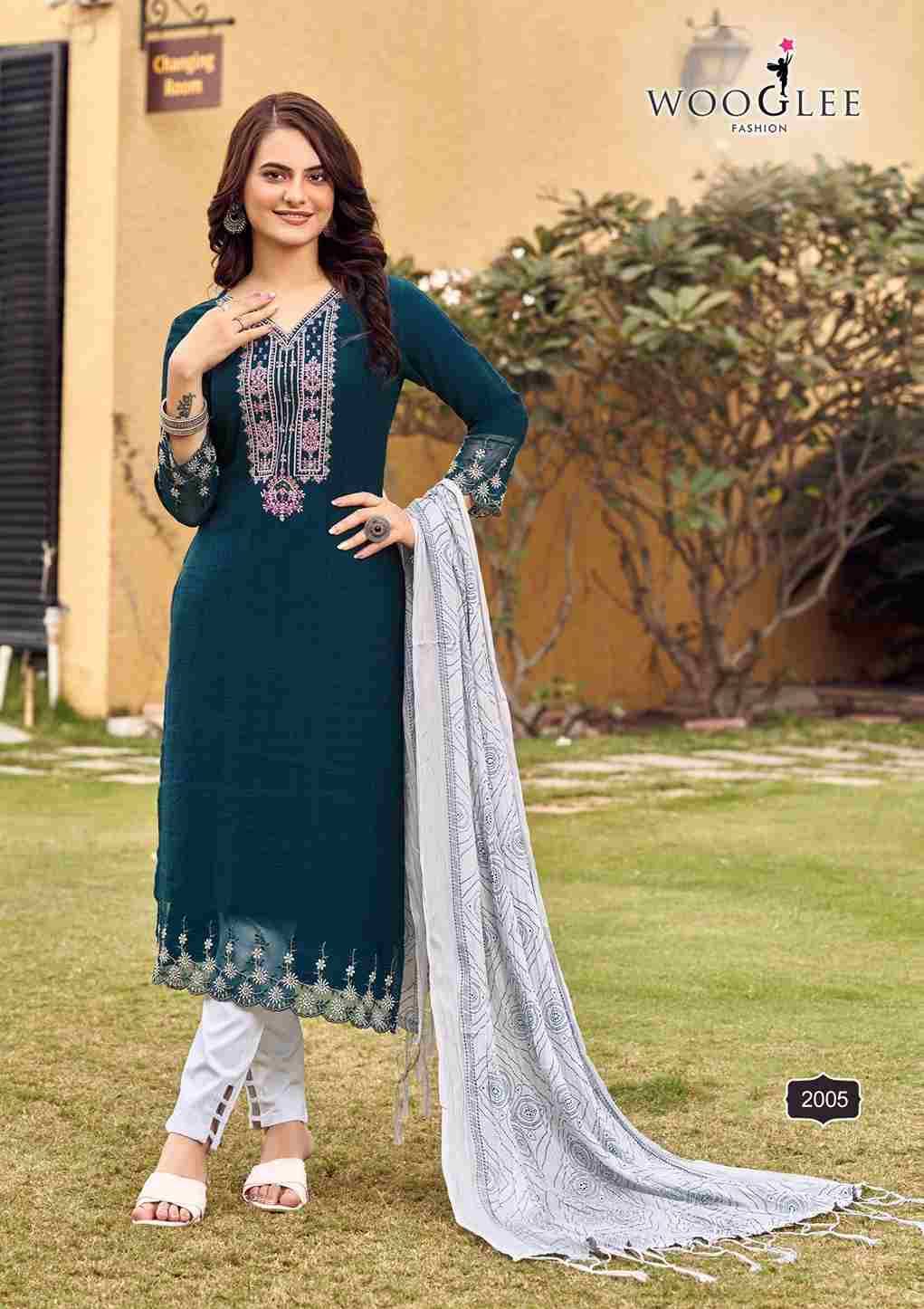Sagaai By Wooglee 2001 To 2006 Series Festive Suits Beautiful Fancy Colorful Stylish Party Wear & Occasional Wear Viscose Dresses At Wholesale Price