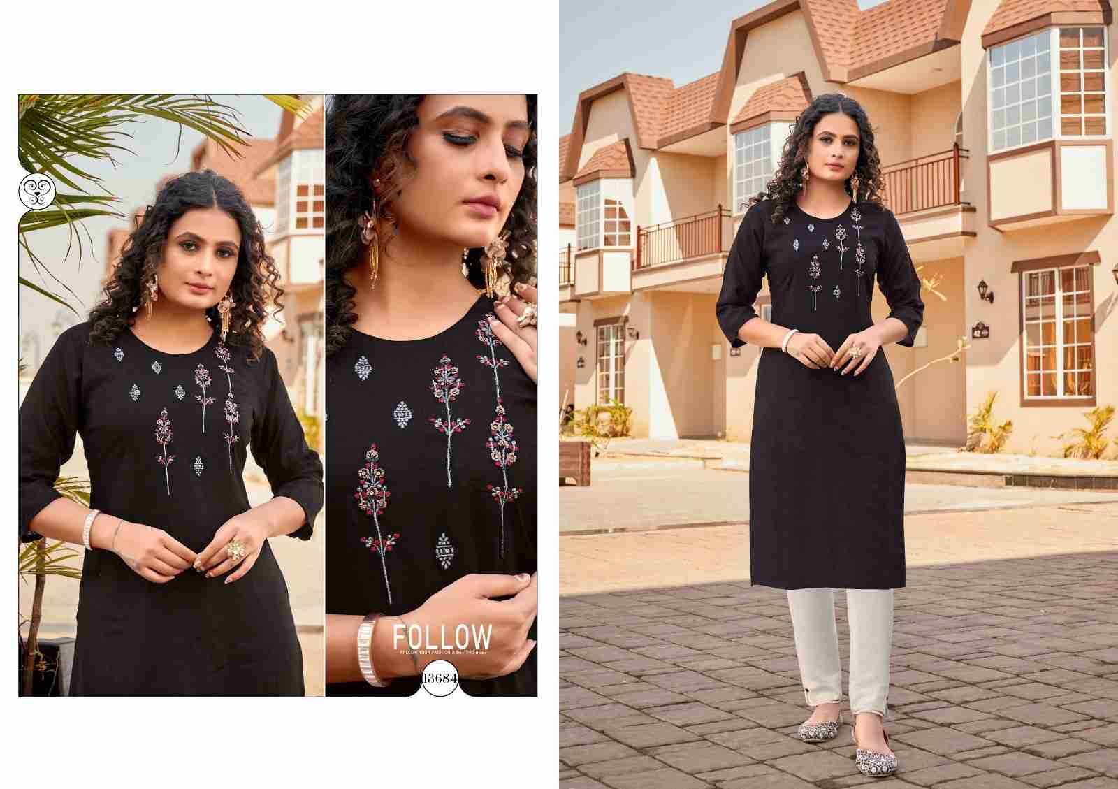 Scarlet By Kalaroop 13682 To 13687 Series Designer Stylish Fancy Colorful Beautiful Party Wear & Ethnic Wear Collection Heavy Rayon Kurtis At Wholesale Price