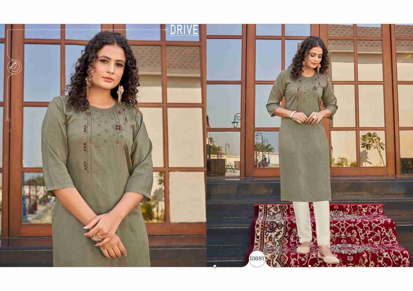 Scarlet By Kalaroop 13682 To 13687 Series Designer Stylish Fancy Colorful Beautiful Party Wear & Ethnic Wear Collection Heavy Rayon Kurtis At Wholesale Price