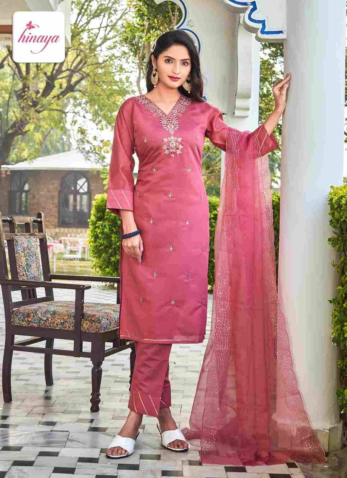 Alexa By Hinaya 101 To 106 Series Festive Suits Beautiful Fancy Colorful Stylish Party Wear & Occasional Wear Roman Silk Dresses At Wholesale Price