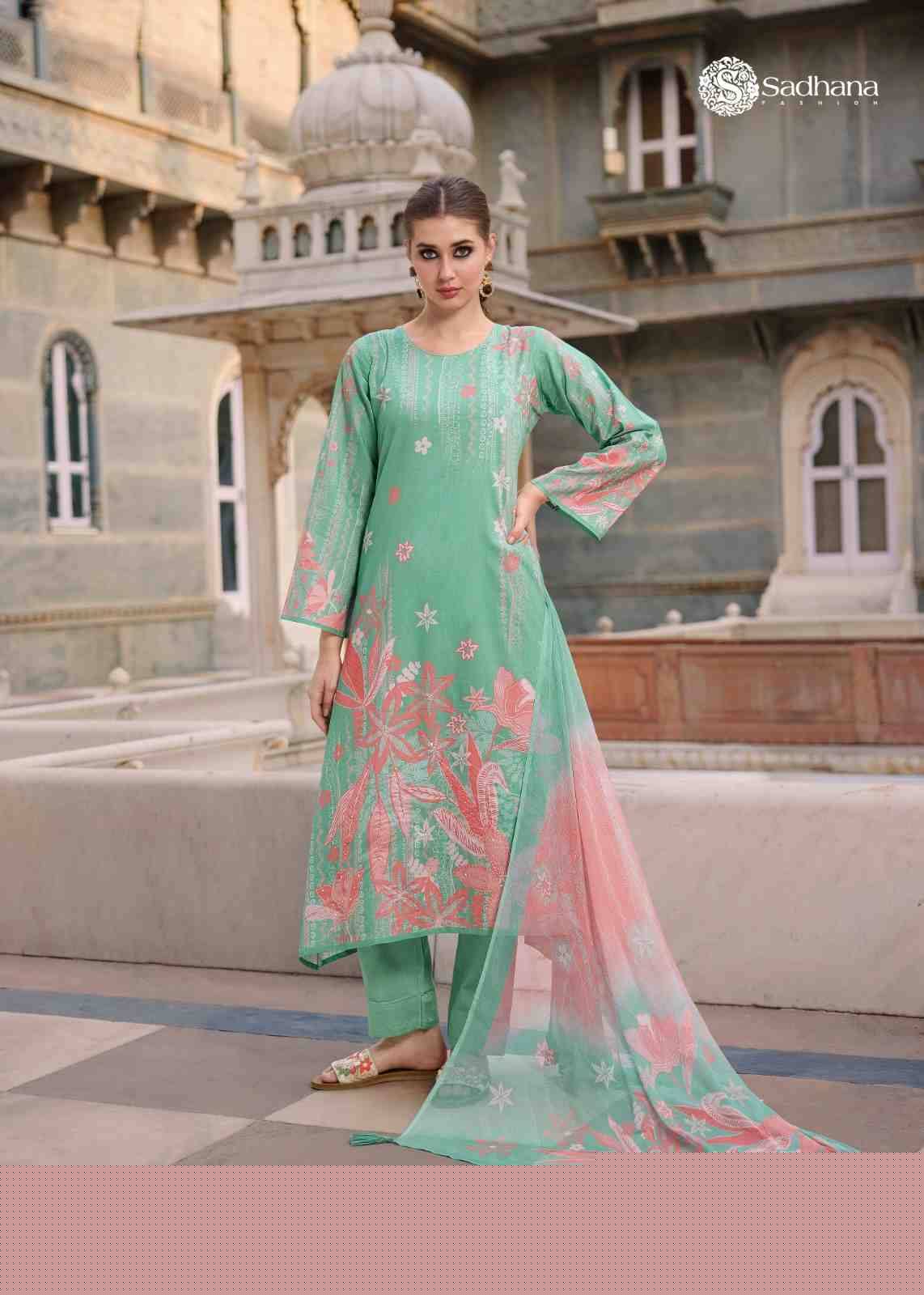 Splendor By Sadhana Fashion 1001 To 1008 Series Designer Festive Suits Beautiful Fancy Stylish Colorful Party Wear & Occasional Wear Lawn Cotton Print Dresses At Wholesale Price