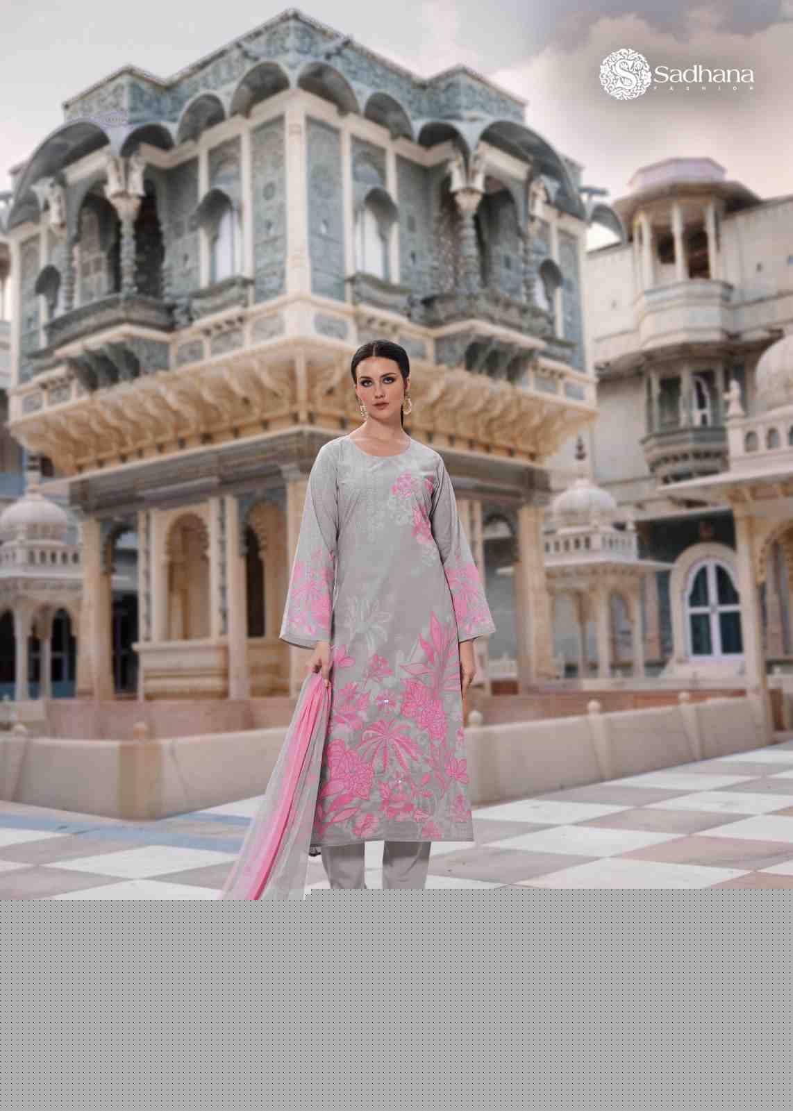 Splendor By Sadhana Fashion 1001 To 1008 Series Designer Festive Suits Beautiful Fancy Stylish Colorful Party Wear & Occasional Wear Lawn Cotton Print Dresses At Wholesale Price