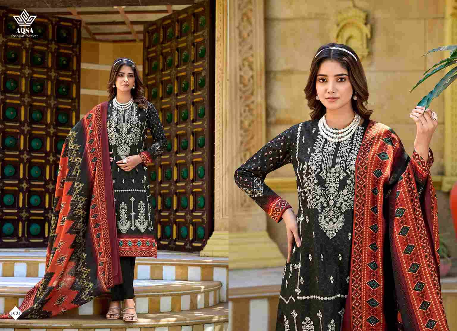 Luxshya By Aqsa 1001 To 1006 Series Beautiful Pakistani Suits Stylish Fancy Colorful Party Wear & Occasional Wear Pure Cambric Cotton Embroidered Dresses At Wholesale Price