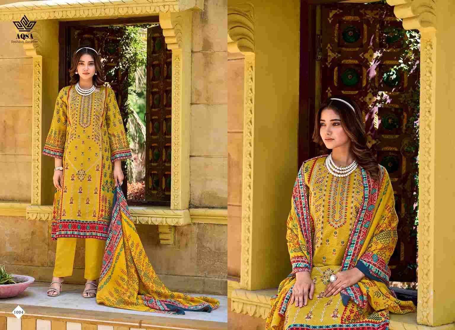 Luxshya By Aqsa 1001 To 1006 Series Beautiful Pakistani Suits Stylish Fancy Colorful Party Wear & Occasional Wear Pure Cambric Cotton Embroidered Dresses At Wholesale Price