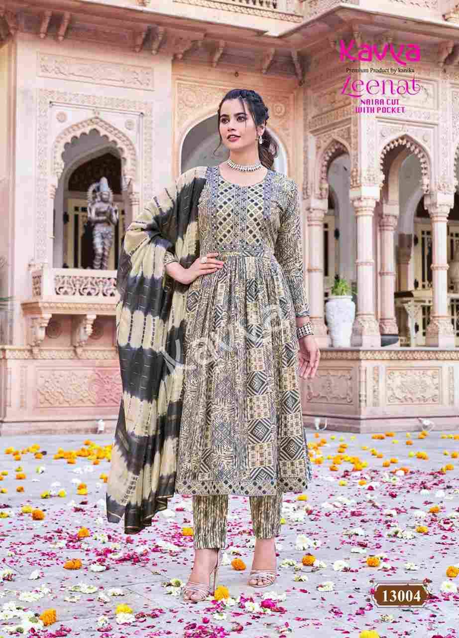 Zeenat Vol-13 By Kavya 13001 To 13010 Series Beautiful Festive Suits Colorful Stylish Fancy Casual Wear & Ethnic Wear Capsule Dresses At Wholesale Price