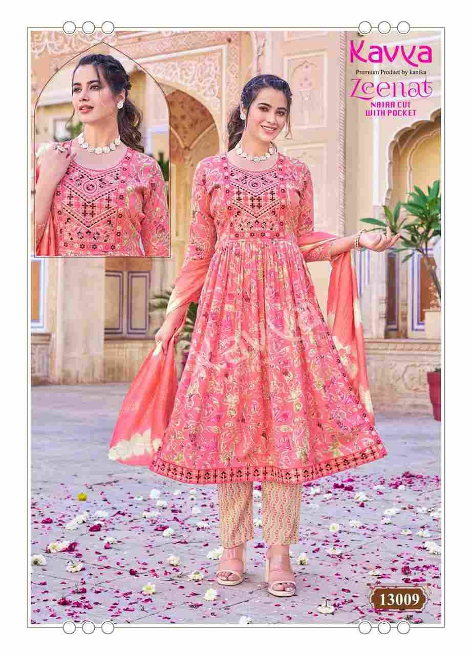 Zeenat Vol-13 By Kavya 13001 To 13010 Series Beautiful Festive Suits Colorful Stylish Fancy Casual Wear & Ethnic Wear Capsule Dresses At Wholesale Price