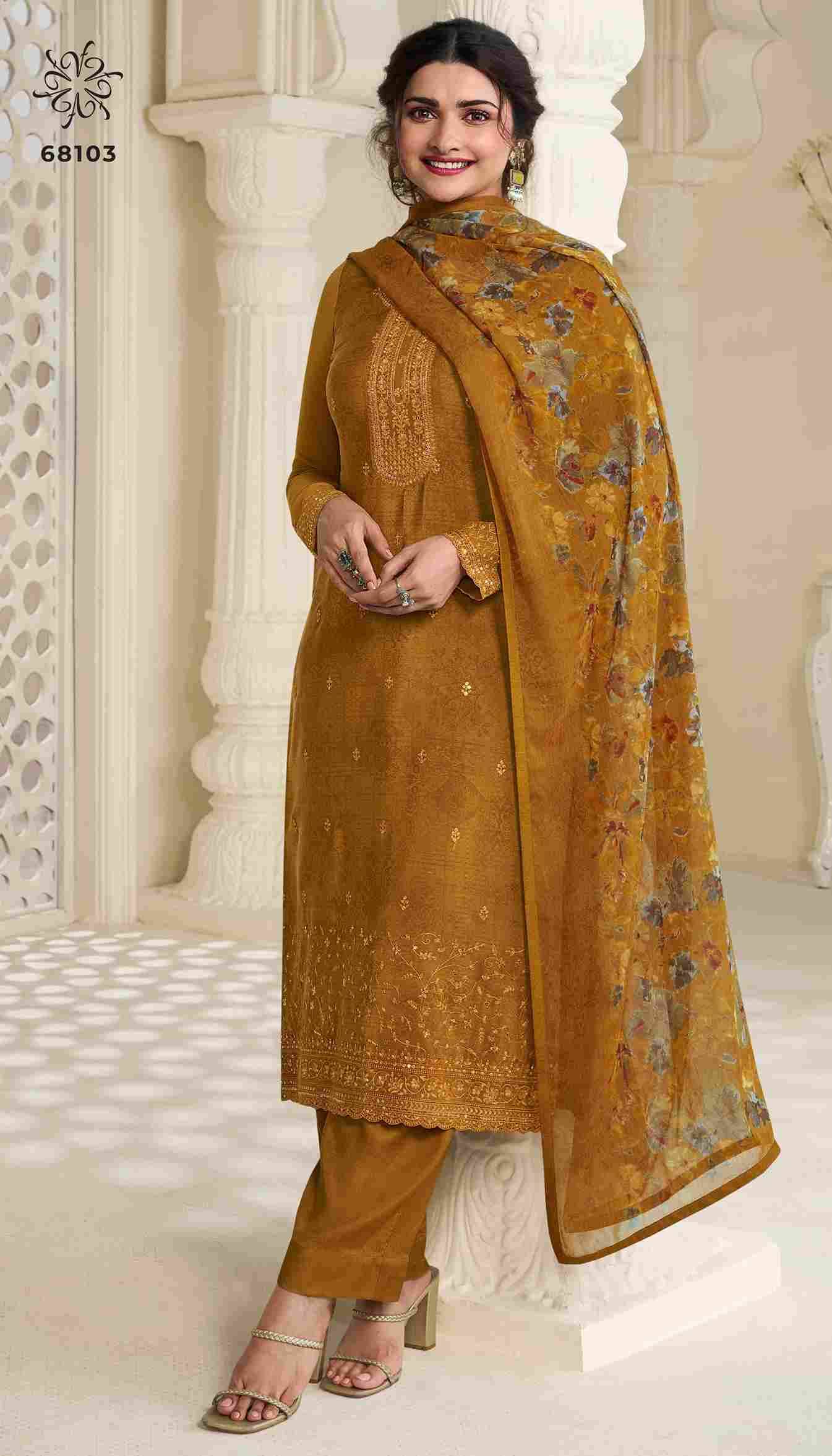 Royal Crepe Vol-45 By Vinay Fashion 68101 To 68108 Series Designer Festive Sharara Suits Collection Beautiful Stylish Fancy Colorful Party Wear & Occasional Wear Royal Crepe Dresses At Wholesale Price