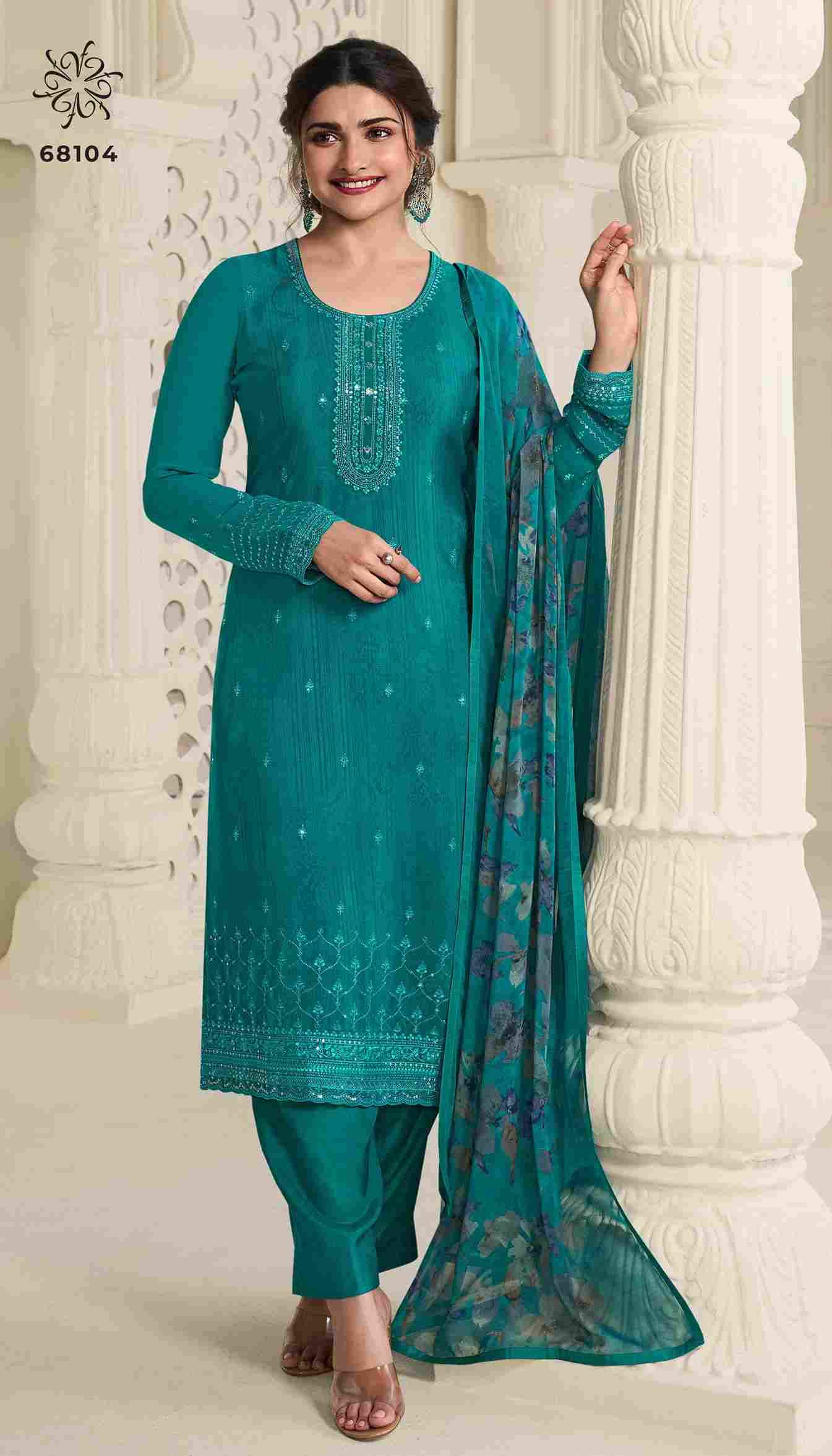 Royal Crepe Vol-45 By Vinay Fashion 68101 To 68108 Series Designer Festive Sharara Suits Collection Beautiful Stylish Fancy Colorful Party Wear & Occasional Wear Royal Crepe Dresses At Wholesale Price