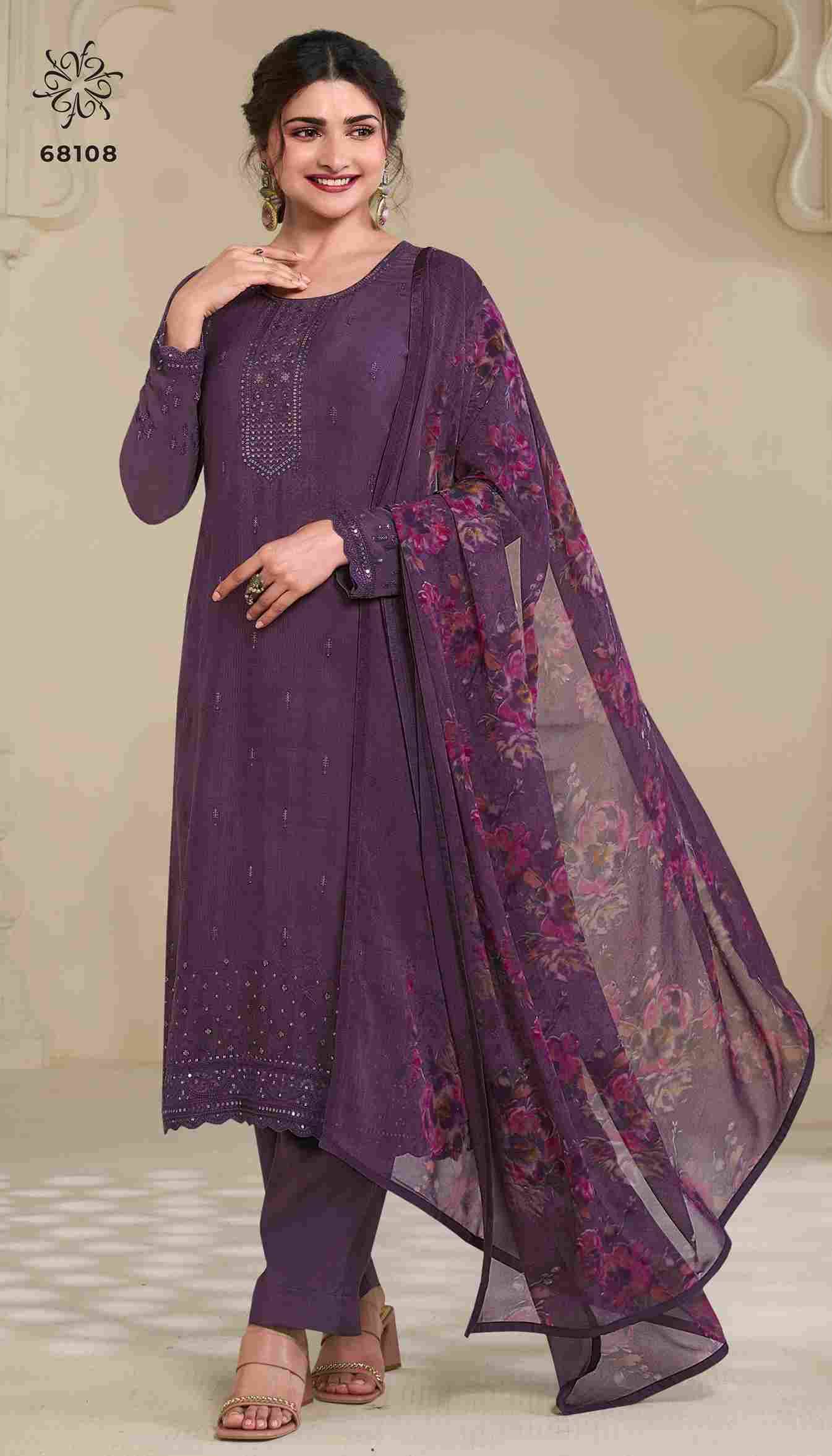 Royal Crepe Vol-45 By Vinay Fashion 68101 To 68108 Series Designer Festive Sharara Suits Collection Beautiful Stylish Fancy Colorful Party Wear & Occasional Wear Royal Crepe Dresses At Wholesale Price