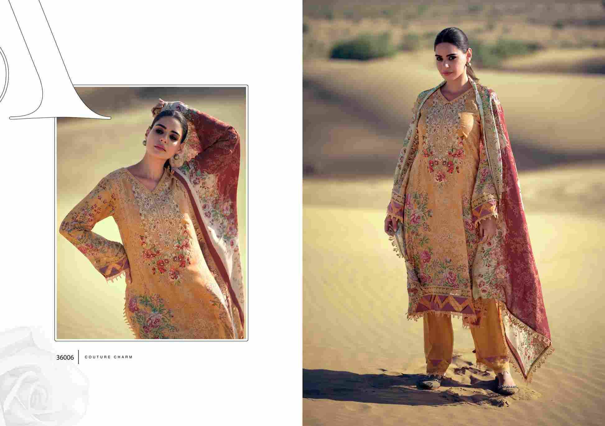 Petals By Gull Jee 36001 To 36006 Series Beautiful Festive Suits Colorful Stylish Fancy Casual Wear & Ethnic Wear Pure Muslin Embroidered Dresses At Wholesale Price