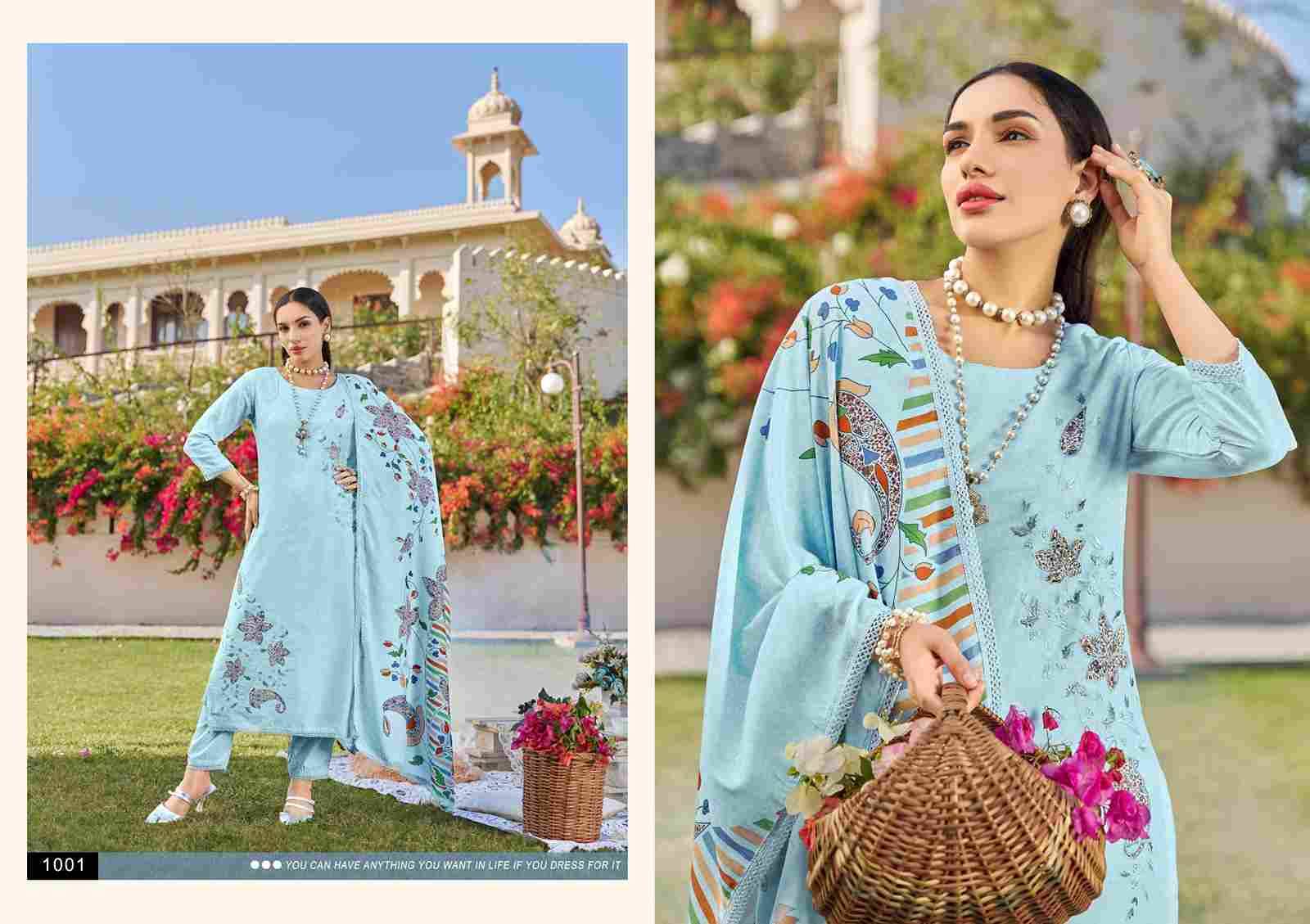 Digial Applique By Isavasyam 1001 To 1006 Series Beautiful Stylish Fancy Colorful Casual Wear & Ethnic Wear Collection Muslin Cotton Dresses At Wholesale Price