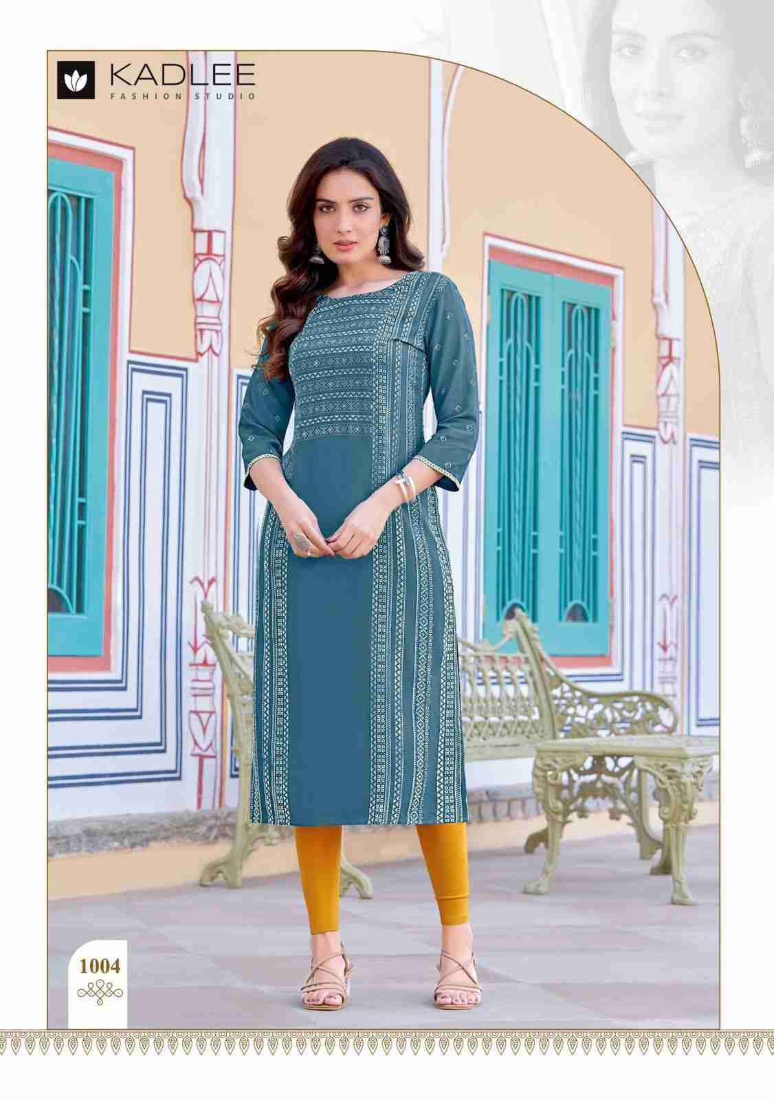 Gold Coin By Kadlee 1001 To 1004 Series Designer Stylish Fancy Colorful Beautiful Party Wear & Ethnic Wear Collection Rayon Print Kurtis At Wholesale Price
