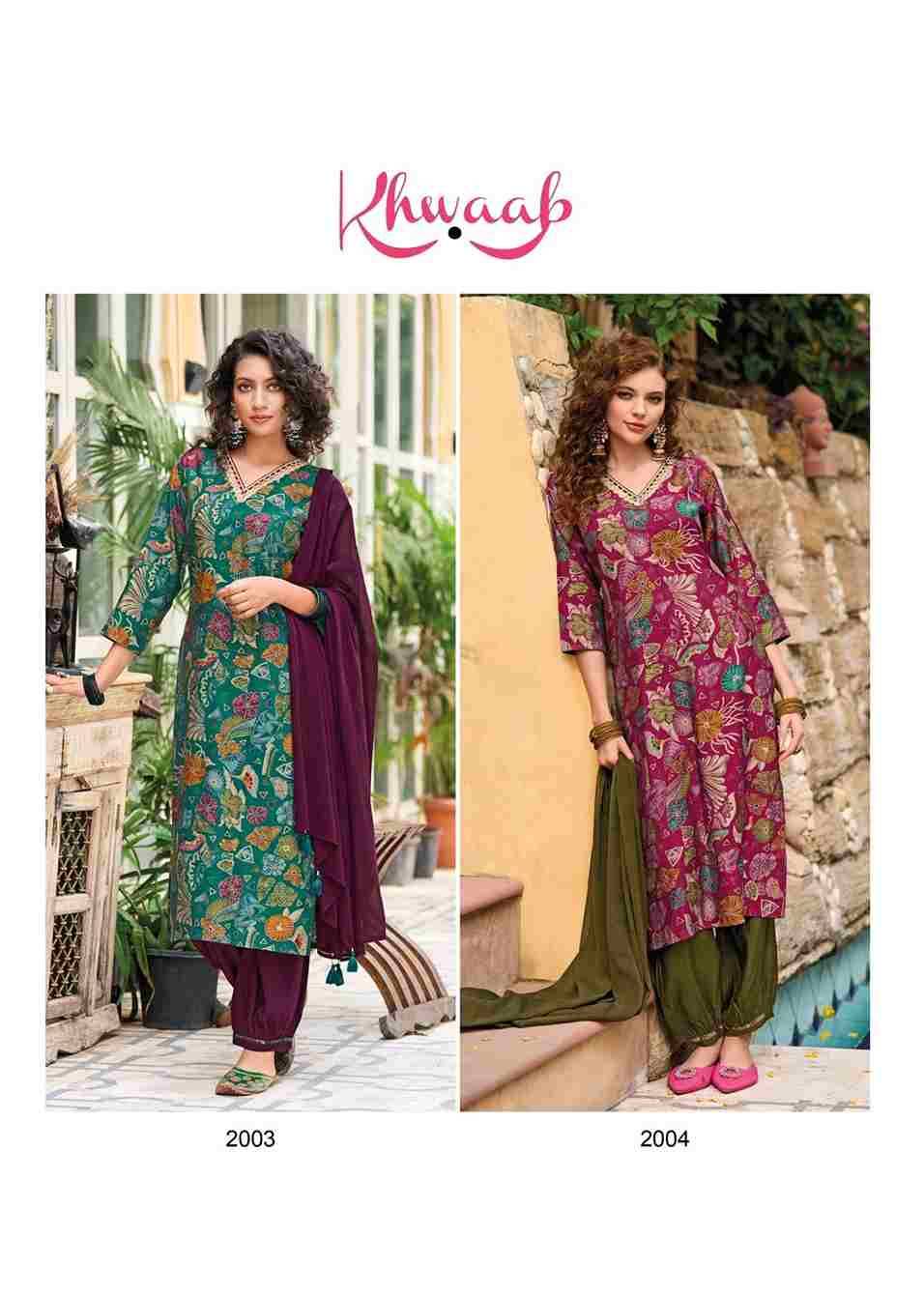 Khwaab By Wooglee 2001 To 2004 Series Beautiful Stylish Fancy Colorful Casual Wear & Ethnic Wear Collection Modal Print Dresses At Wholesale Price