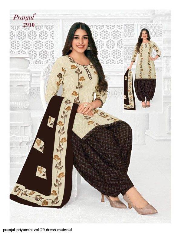 Priyanshi Vol-29 By Pranjul Beautiful Festive Suits Colorful Stylish Fancy Casual Wear & Ethnic Wear Pure Cotton Print Dresses At Wholesale Price