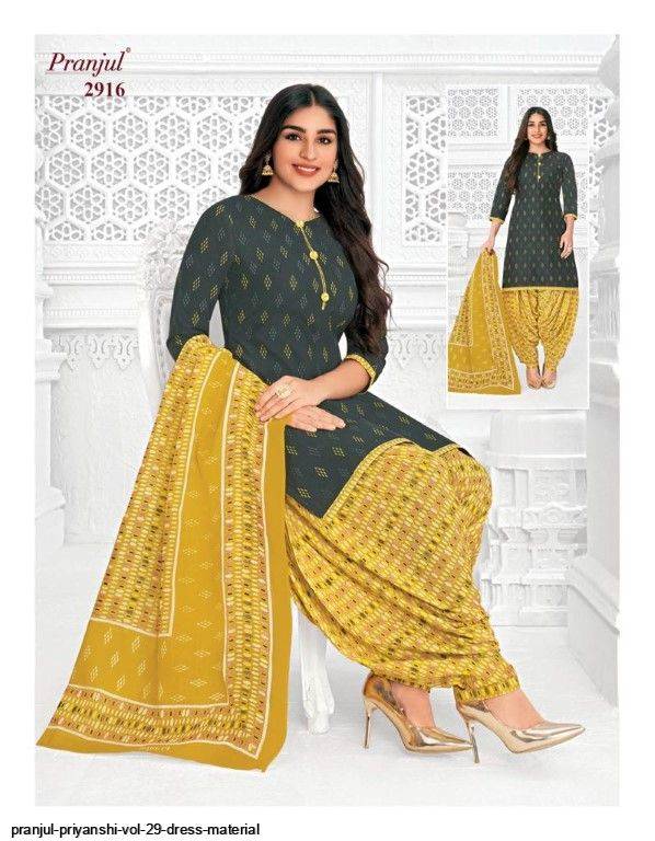 Priyanshi Vol-29 By Pranjul Beautiful Festive Suits Colorful Stylish Fancy Casual Wear & Ethnic Wear Pure Cotton Print Dresses At Wholesale Price