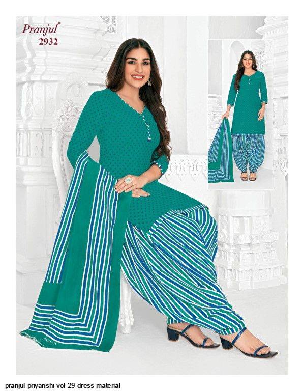 Priyanshi Vol-29 By Pranjul Beautiful Festive Suits Colorful Stylish Fancy Casual Wear & Ethnic Wear Pure Cotton Print Dresses At Wholesale Price