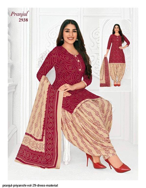Priyanshi Vol-29 By Pranjul Beautiful Festive Suits Colorful Stylish Fancy Casual Wear & Ethnic Wear Pure Cotton Print Dresses At Wholesale Price