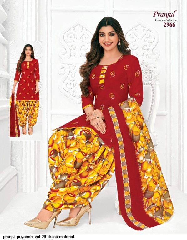 Priyanshi Vol-29 By Pranjul Beautiful Festive Suits Colorful Stylish Fancy Casual Wear & Ethnic Wear Pure Cotton Print Dresses At Wholesale Price