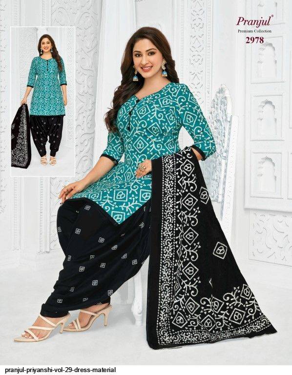 Priyanshi Vol-29 By Pranjul Beautiful Festive Suits Colorful Stylish Fancy Casual Wear & Ethnic Wear Pure Cotton Print Dresses At Wholesale Price
