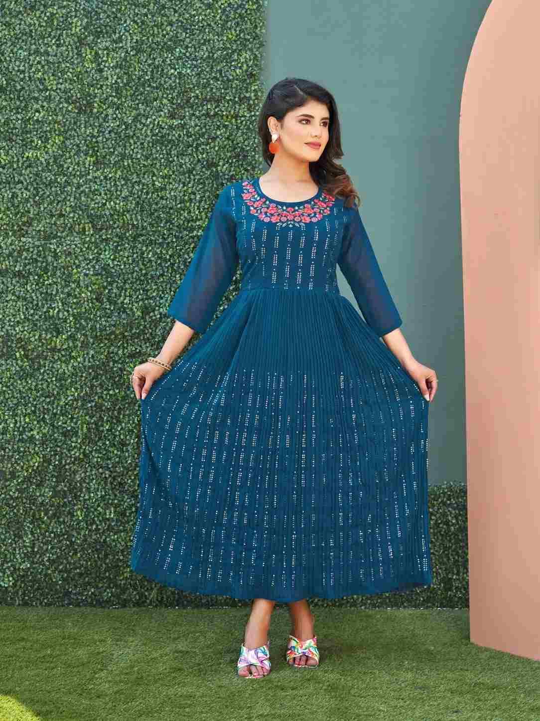 Rehnuma By Smylee 01 To 08 Series Designer Stylish Fancy Colorful Beautiful Party Wear & Ethnic Wear Collection Heavy Georgette Print Gowns At Wholesale Price