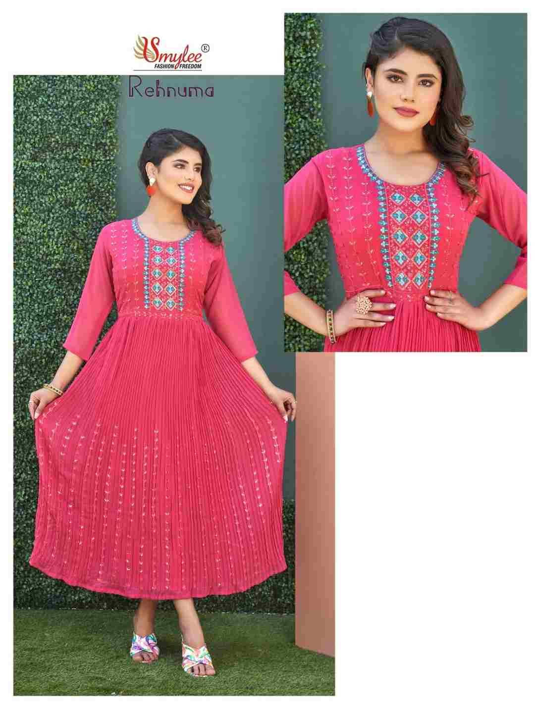 Rehnuma By Smylee 01 To 08 Series Designer Stylish Fancy Colorful Beautiful Party Wear & Ethnic Wear Collection Heavy Georgette Print Gowns At Wholesale Price