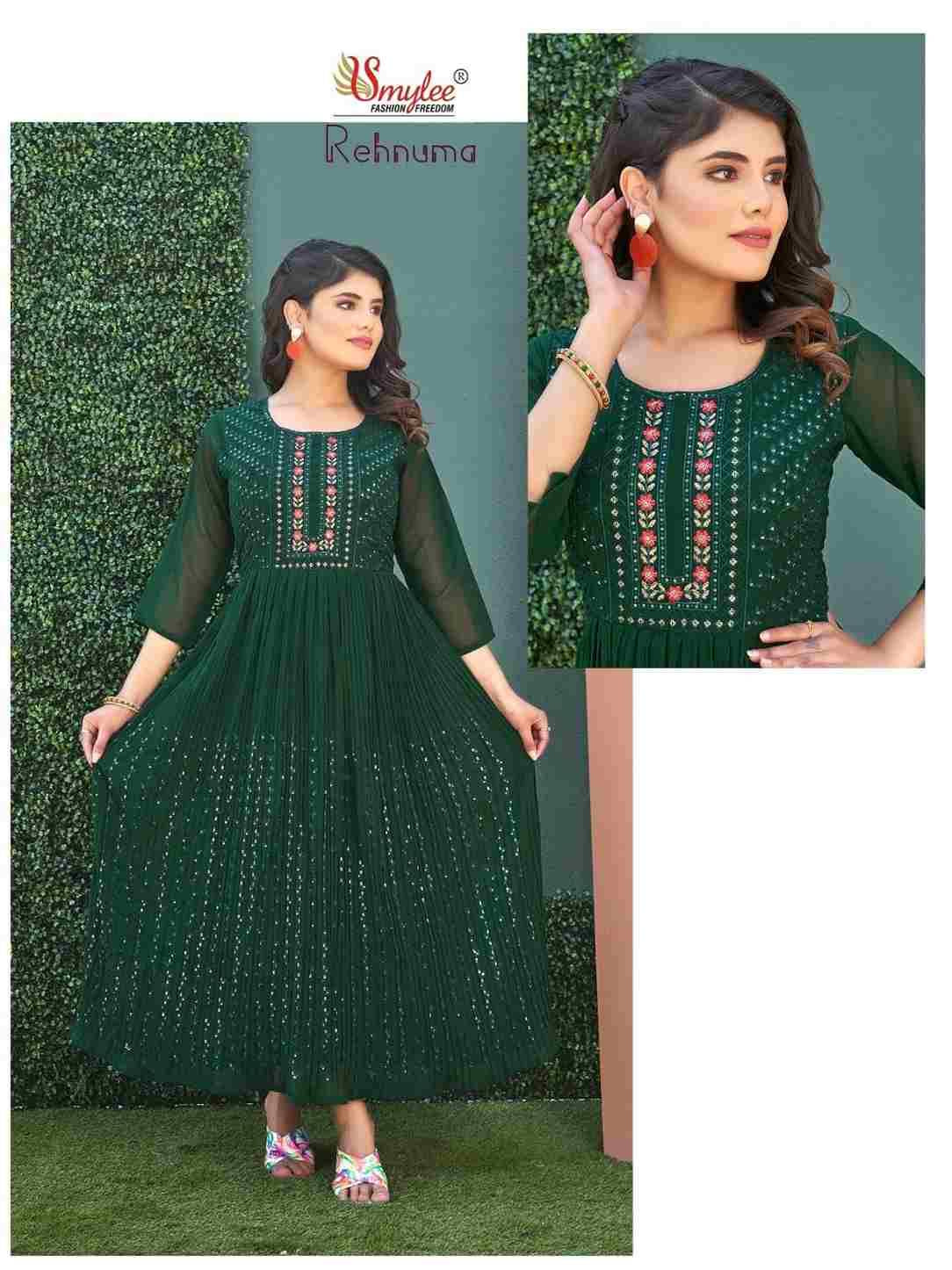 Rehnuma By Smylee 01 To 08 Series Designer Stylish Fancy Colorful Beautiful Party Wear & Ethnic Wear Collection Heavy Georgette Print Gowns At Wholesale Price