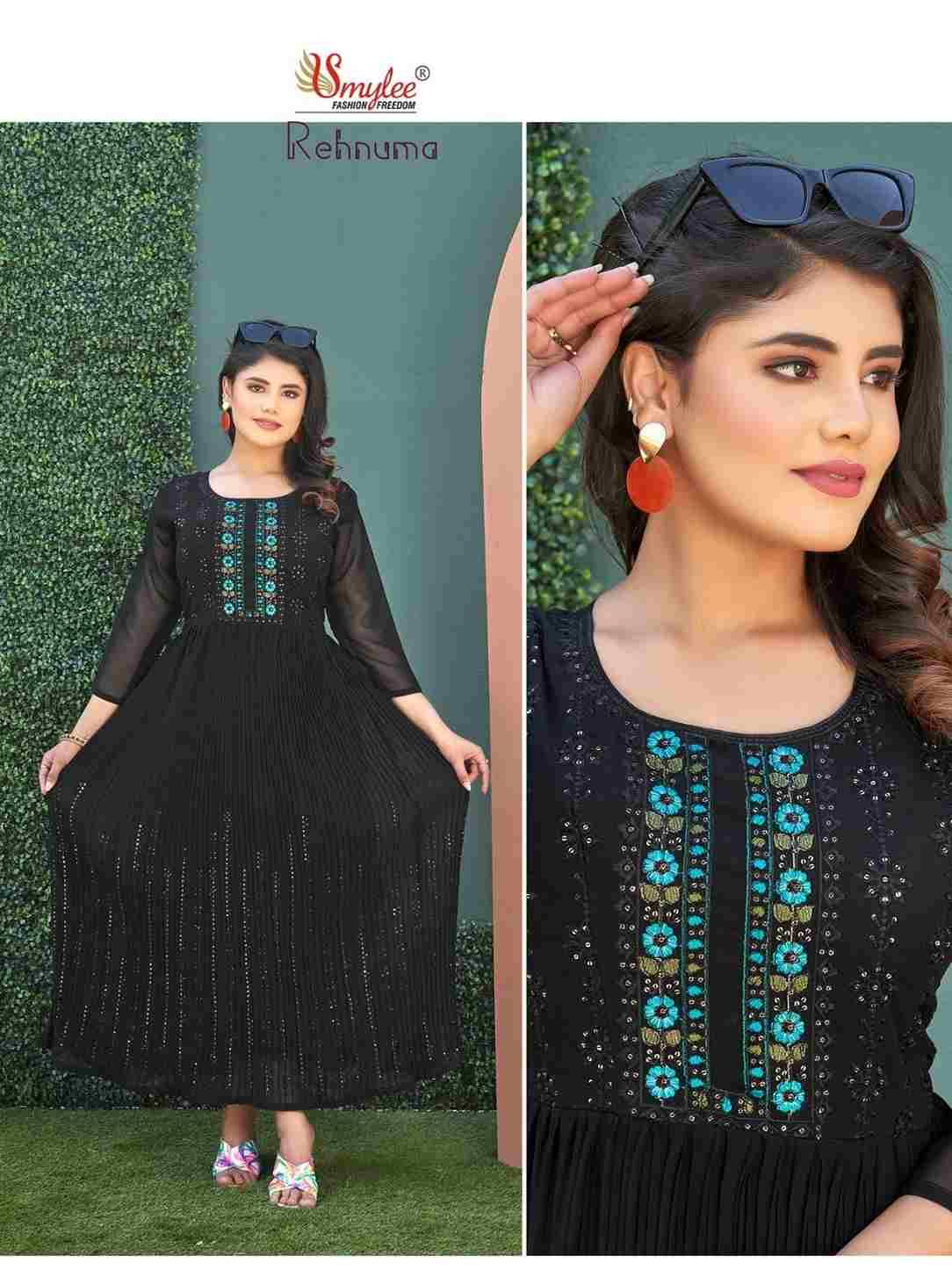 Rehnuma By Smylee 01 To 08 Series Designer Stylish Fancy Colorful Beautiful Party Wear & Ethnic Wear Collection Heavy Georgette Print Gowns At Wholesale Price