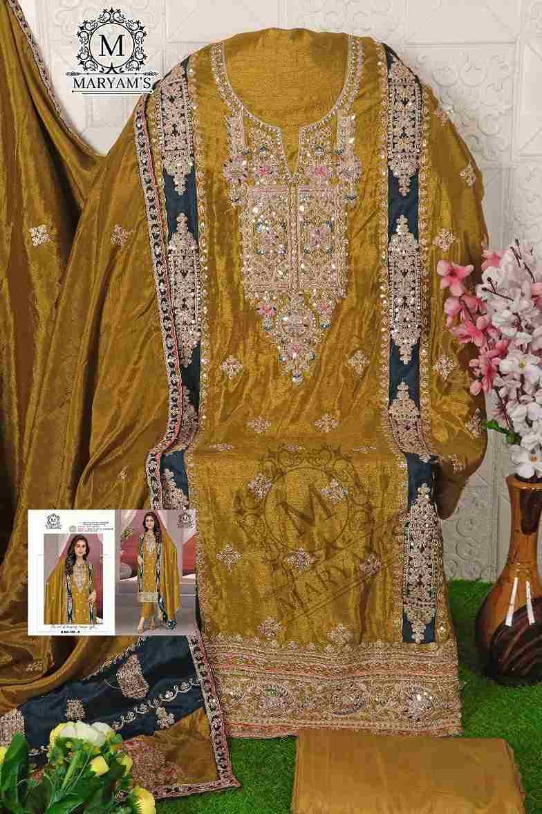 Maryams 168 Colours By Maryams 168-A To 168-D Series Designer Pakistani Suits Beautiful Stylish Fancy Colorful Party Wear & Occasional Wear Chinnon Silk Dresses At Wholesale Price