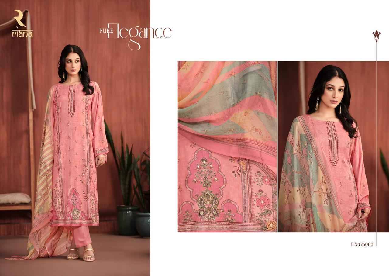 Kaveri By Riana 75000 To 75005 Series Designer Festive Suits Collection Beautiful Stylish Fancy Colorful Party Wear & Occasional Wear Viscose Muslin Dresses At Wholesale Price