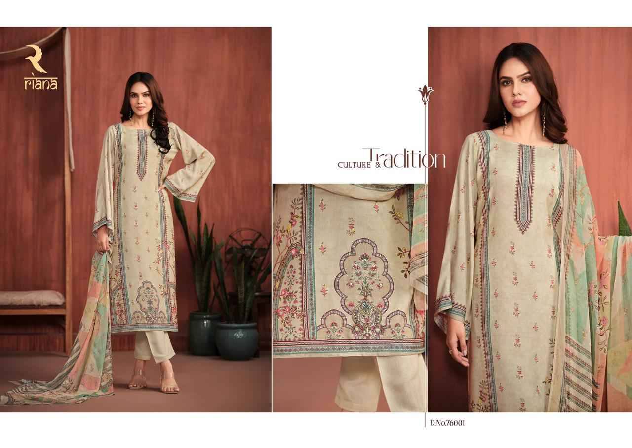 Kaveri By Riana 75000 To 75005 Series Designer Festive Suits Collection Beautiful Stylish Fancy Colorful Party Wear & Occasional Wear Viscose Muslin Dresses At Wholesale Price