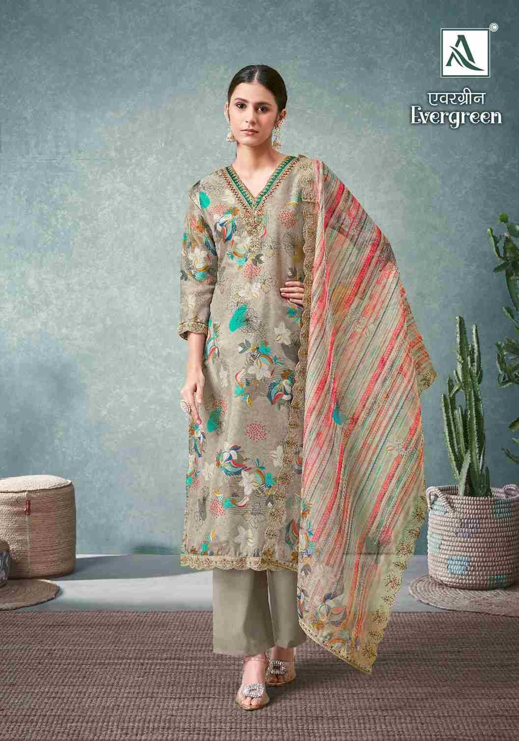 Evergreen By Alok Suit 1445-001 To 1445-006 Series Indian Traditional Wear Collection Beautiful Stylish Fancy Colorful Party Wear & Wear Pure Organza Dress At Wholesale Price