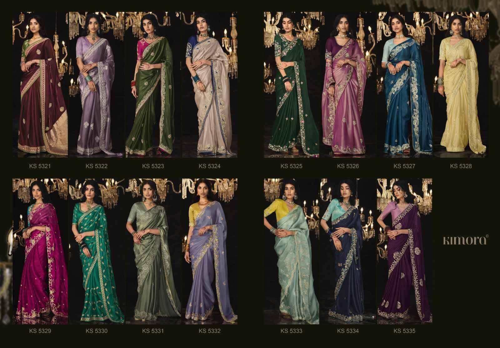 Kajal Vol-14 By Kimora Fashion 5321 To 5335 Series Indian Traditional Wear Collection Beautiful Stylish Fancy Colorful Party Wear & Occasional Wear Fancy Sarees At Wholesale Price