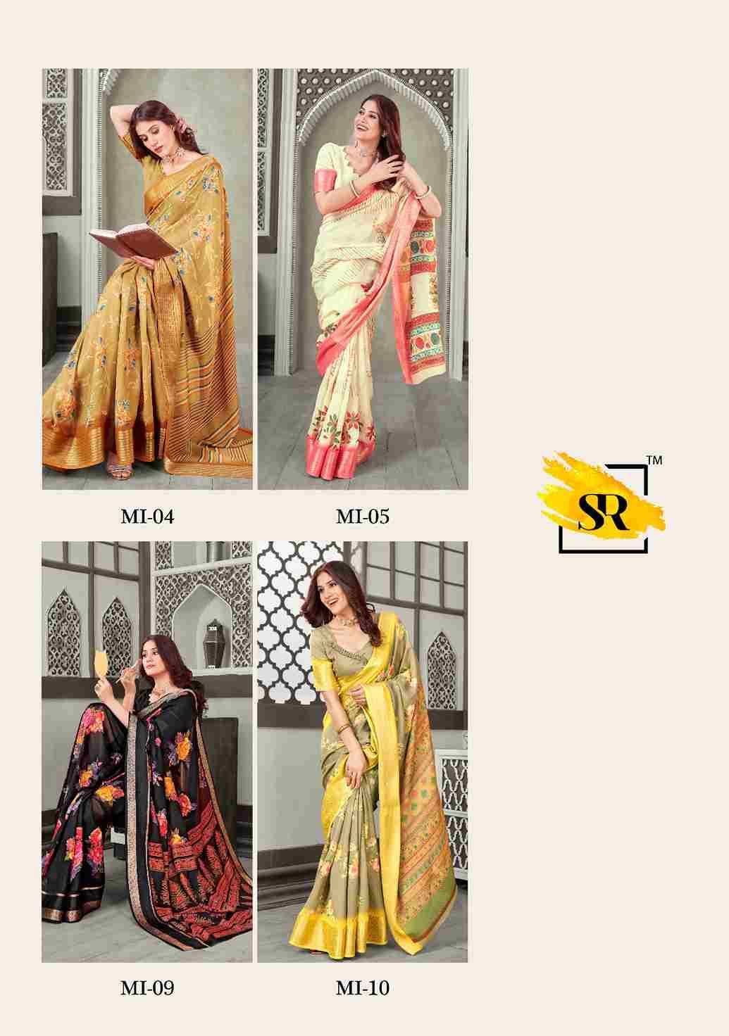 Kisna By SR 01 To 10 Series Indian Traditional Wear Collection Beautiful Stylish Fancy Colorful Party Wear & Occasional Wear Fancy Sarees At Wholesale Price