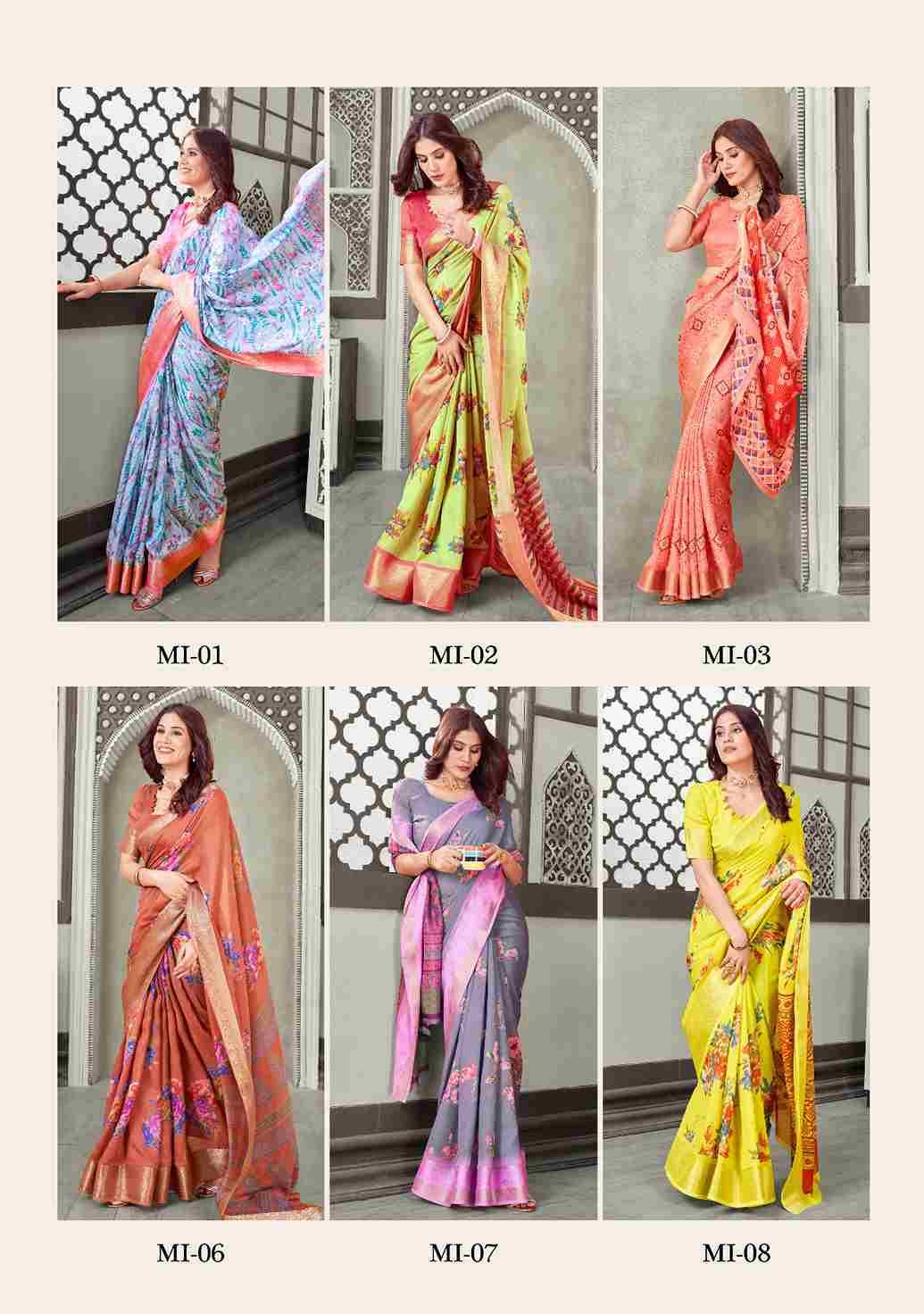 Kisna By SR 01 To 10 Series Indian Traditional Wear Collection Beautiful Stylish Fancy Colorful Party Wear & Occasional Wear Fancy Sarees At Wholesale Price