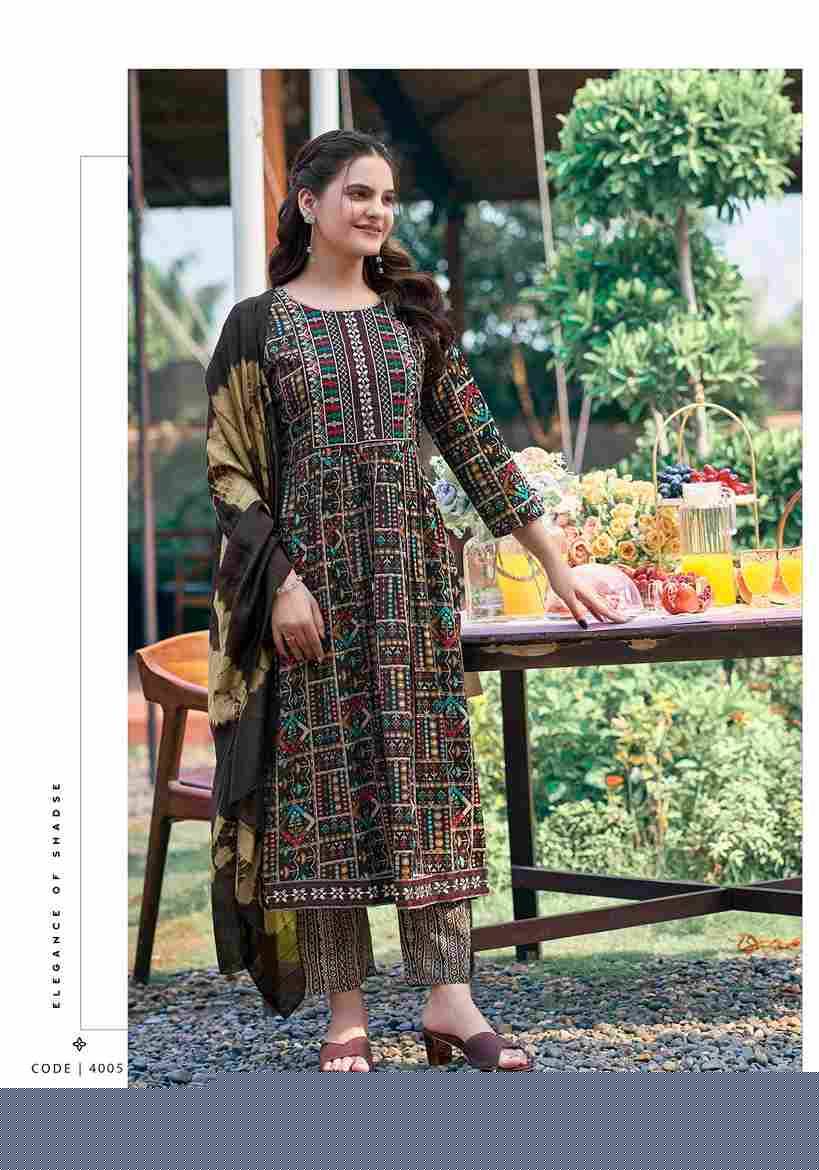 Sara Vol-4 By Mystic 9 4001 To 4008 Series Beautiful Festive Suits Colorful Stylish Fancy Casual Wear & Ethnic Wear Rayon Foil Dresses At Wholesale Price