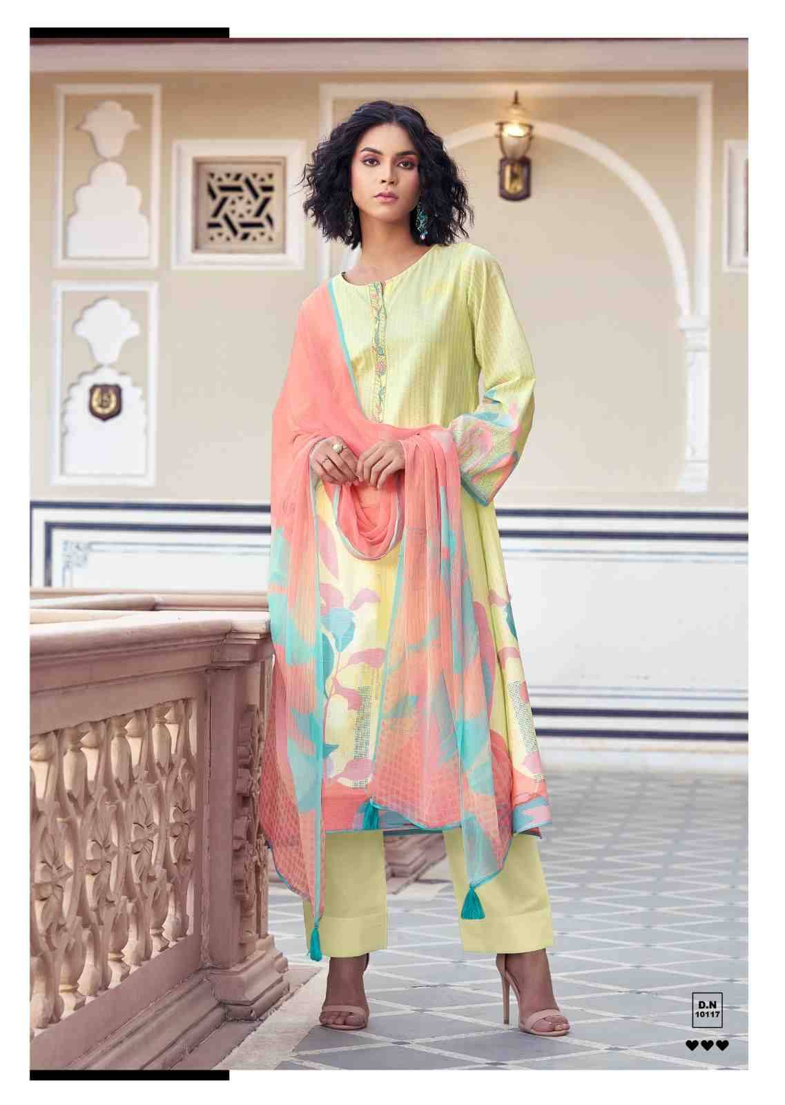 The Zen Collection By Sadhana Fashion 10117 To 10124 Series Beautiful Festive Suits Colorful Stylish Fancy Casual Wear & Ethnic Wear Pure Linen Dresses At Wholesale Price