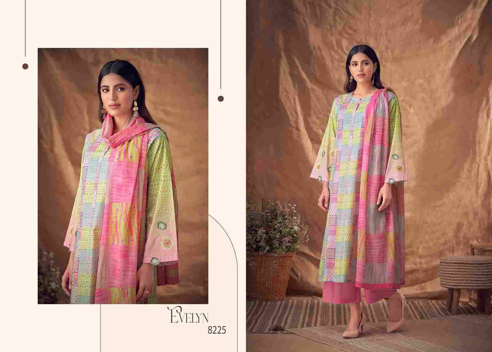 Evelyn By Sahiba Fabrics Beautiful Festive Suits Colorful Stylish Fancy Casual Wear & Ethnic Wear Pure Cotton Lawn Dresses At Wholesale Price