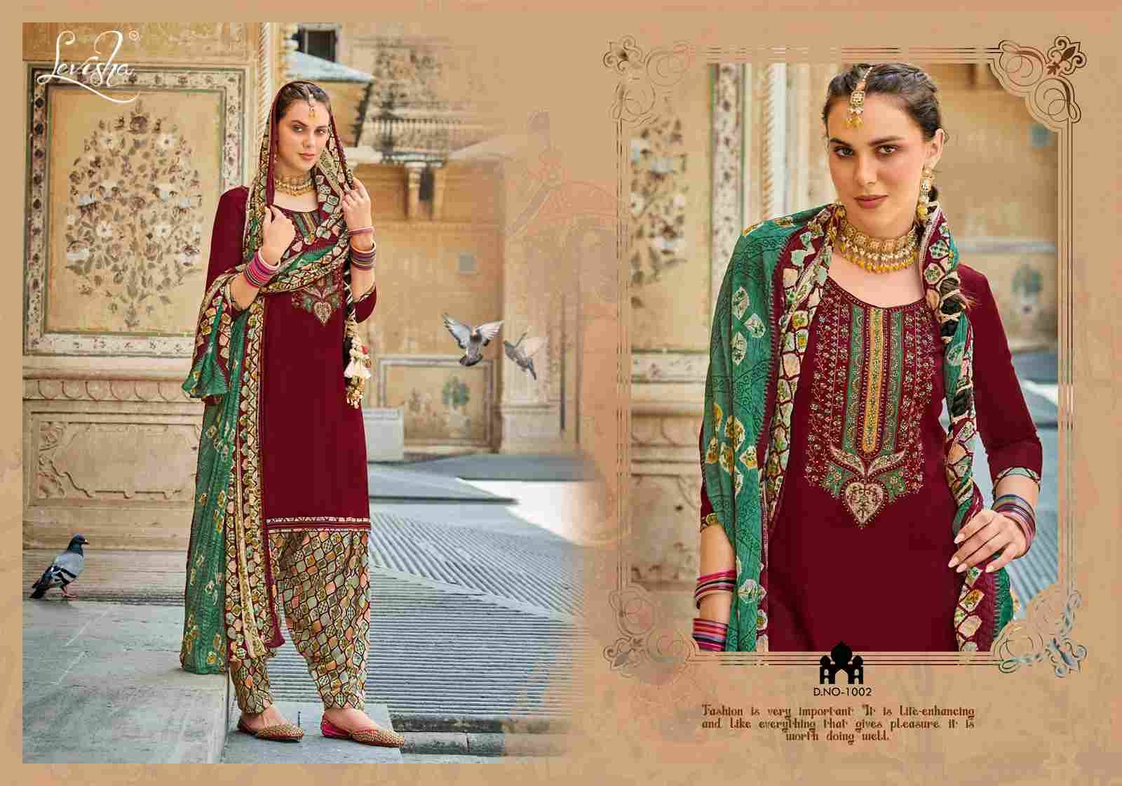 Nikhar Patiyala By Levisha 1001 To 1006 Series Festive Suits Beautiful Fancy Colorful Stylish Party Wear & Occasional Wear Viscose Rayon Slub Dresses At Wholesale Price