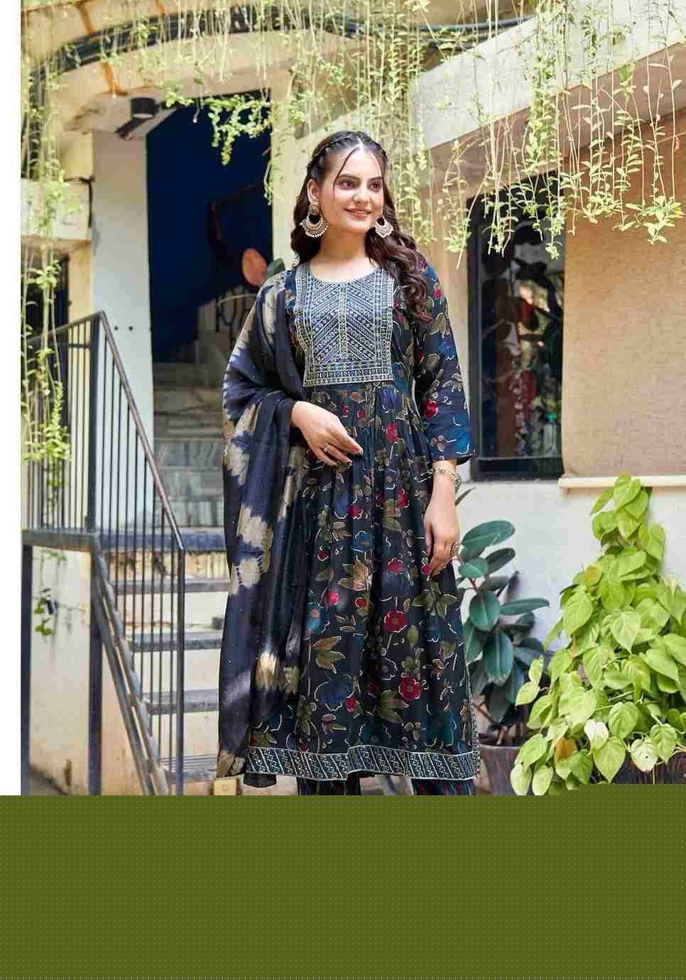 Black Beauty By Mystic 9 1001 To 1008 Series Beautiful Suits Colorful Stylish Fancy Casual Wear & Ethnic Wear Rayon Foil Print Dresses At Wholesale Price